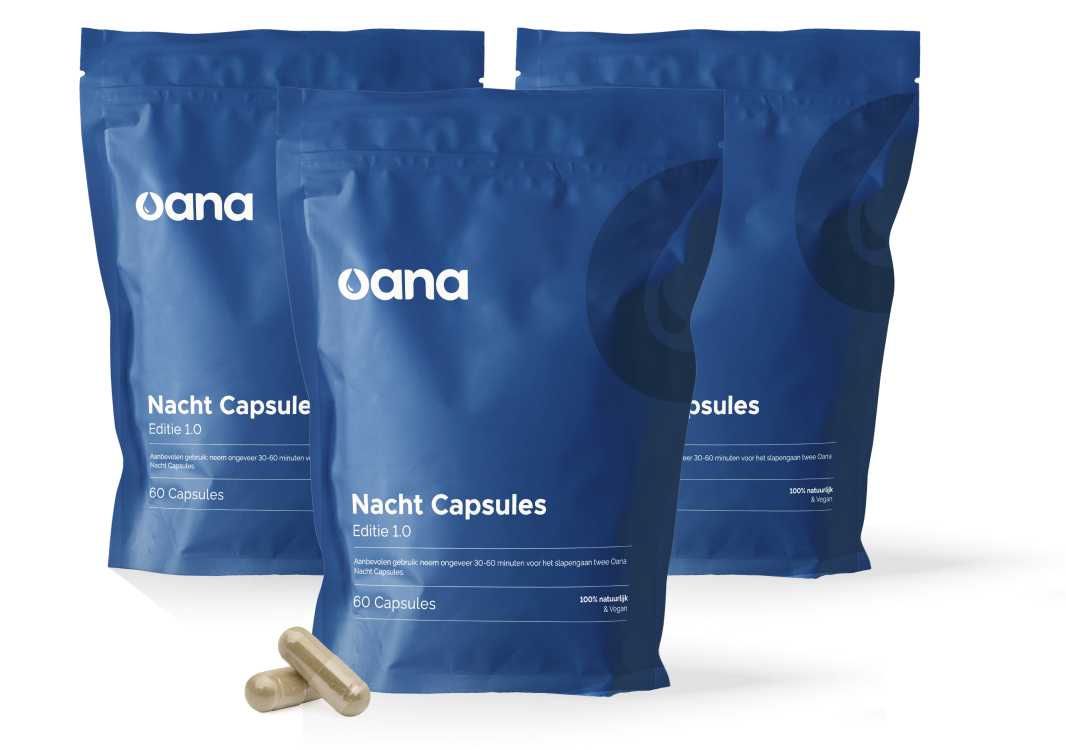 Oana Green | Nachtcapsules | Natuurlijke slaapcapsules | 3 pakken van 60 capsules